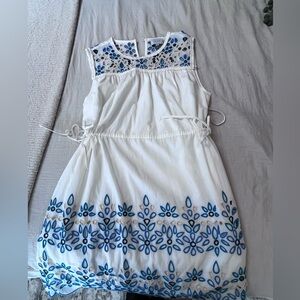 Jade women's dress. Adjustable side ties